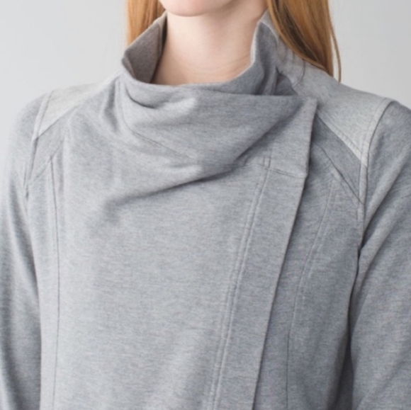 Lululemon Coast Wrap Heathered Mod Medium Grey 6 - Picture 3 of 12
